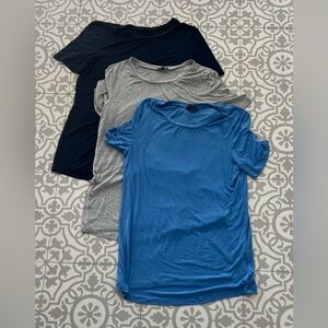 Three Universal Standard M crew neck short sleeved shirts, VGUC.